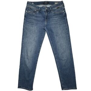 Mavi Emma Petite Slim Boyfriend Jeans Women's Denim Blue Size 28